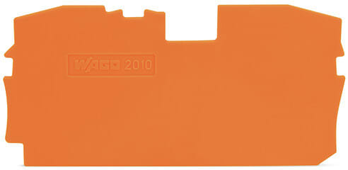 WAGO - Abschluss- und Zwischenplatte, 1mm dick, orange