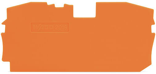 WAGO - Abschluss- und Zwischenplatte, 1mm dick, orange
