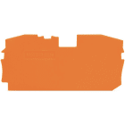WAGO - Abschluss- und Zwischenplatte, 1mm dick, orange