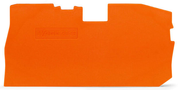 WAGO - Abschluss- und Zwischenplatte, 1mm dick, orange