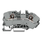 WAGO - 2-Leiter-Verteilereinspeiseklemme, 16mm², seitliche + mittige Beschriftung, grau