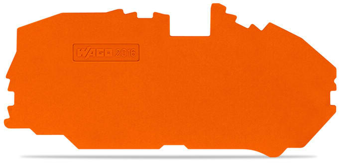 WAGO - Abschluss- und Zwischenplatte, 1mm dick, orange