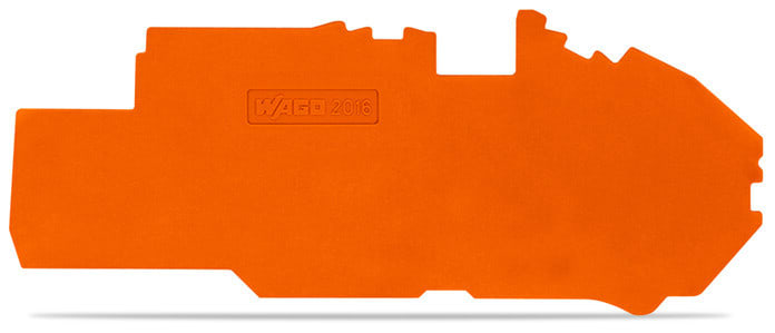 WAGO - Abschluss- und Zwischenplatte, 1mm dick, orange