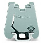 WAGO - Schraubenlose Endklammer, 6mm breit, mit WMB beschriftbar, grau