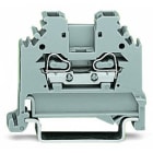 WAGO - 2-Leiter-Durchgangsklemme, 2,5mm², seitliche Beschriftungsaufnahmen, grau