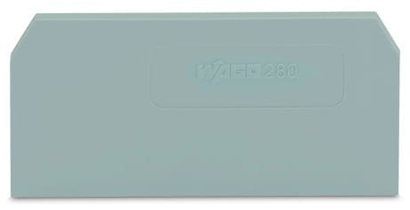 WAGO - Abschluss- und Zwischenplatte, 2,5mm dick, grau