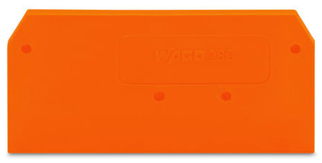 WAGO - Abschluss- und Zwischenplatte, 2,5mm dick, orange