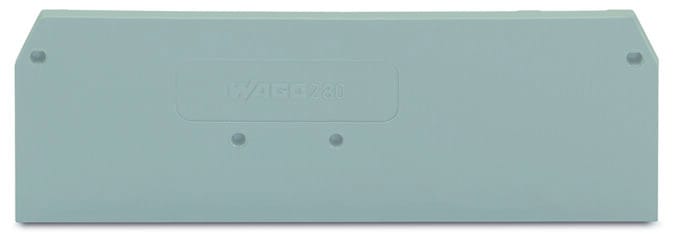 WAGO - Abschluss- und Zwischenplatte, 2,5mm dick, grau