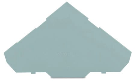 WAGO - Abschluss- und Zwischenplatte, 1mm dick, für Dreistockklemmen, grau