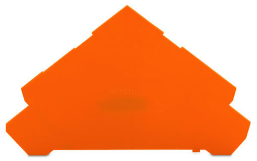 WAGO - Abschluss- und Zwischenplatte, 1mm dick, für Vierstockklemmen, orange