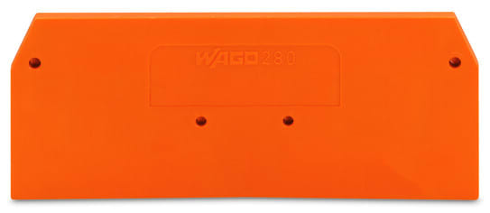 WAGO - Abschluss- und Zwischenplatte, 2,5mm dick, orange