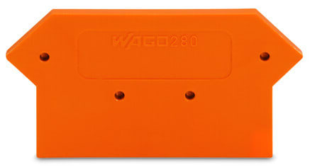 WAGO - Abschluss- und Zwischenplatte, 2,5mm dick, orange