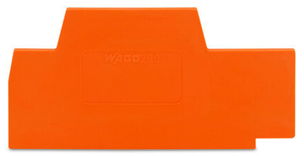 WAGO - Abschluss- und Zwischenplatte, 2,5mm dick, orange
