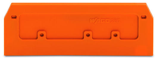 WAGO - Abschluss- und Zwischenplatte, 2,5mm dick, orange
