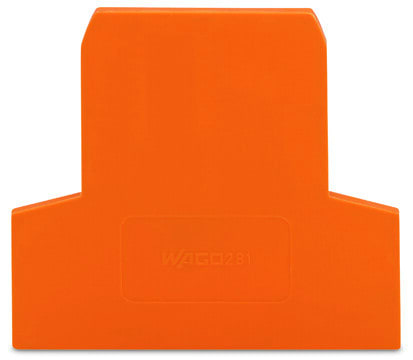WAGO - Abschluss- und Zwischenplatte, 2,5mm dick, orange