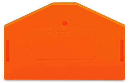 WAGO - Abschluss- und Zwischenplatte, 2,5mm dick, orange