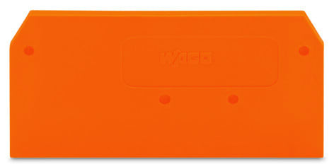 WAGO - Abschluss- und Zwischenplatte, 2,5mm dick, orange