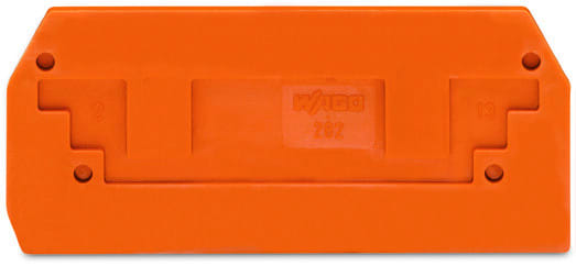 WAGO - Abschluss- und Zwischenplatte, 2,5mm dick, orange