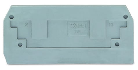 WAGO - Abschluss- und Zwischenplatte, 2,5mm dick, grau