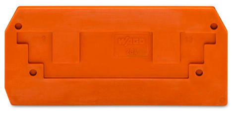 WAGO - Abschluss- und Zwischenplatte, 2,5mm dick, orange