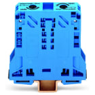 WAGO - 2-Leiter-Durchgangsklemme, 50mm², seitliche Beschriftungsaufnahmen, blau