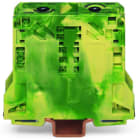 WAGO - 2-Leiter-Schutzleiterklemme, 50mm², seitliche Beschriftungsaufnahmen, grün-gelb