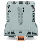 WAGO - 2-Leiter-Durchgangsklemme, 95mm², seitliche Beschriftungsaufnahmen, grau