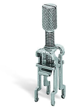 WAGO - Schirmklemmbügel, 11mm breit, kontaktierbarer Schirmdurchmesser, silberfarben