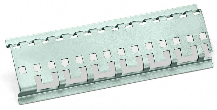 WAGO - Tragschiene, spezialgelocht, 1000mm lang, silberfarben