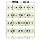 WAGO - WMB-Beschriftungskarte, bedruckt, weiß, 1 - 50