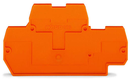 WAGO - Abschluss- und Zwischenplatte, 2mm dick, orange