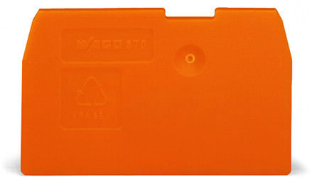 WAGO - Abschluss- und Zwischenplatte, 1mm dick, orange