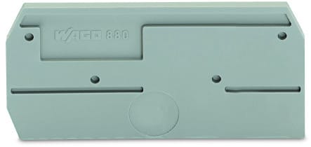 WAGO - Abschluss- und Zwischenplatte, 2,5mm dick, grau