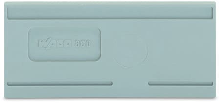 WAGO - Trennwand, 2mm dick, überstehend, grau