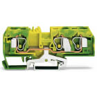 WAGO - 3-Leiter-Schutzleiterklemme, 10mm², für Anwendungen Ex e II geeignet, grün-gelb