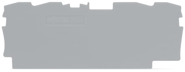 WAGO - Abschluss- und Zwischenplatte, 1mm dick, grau