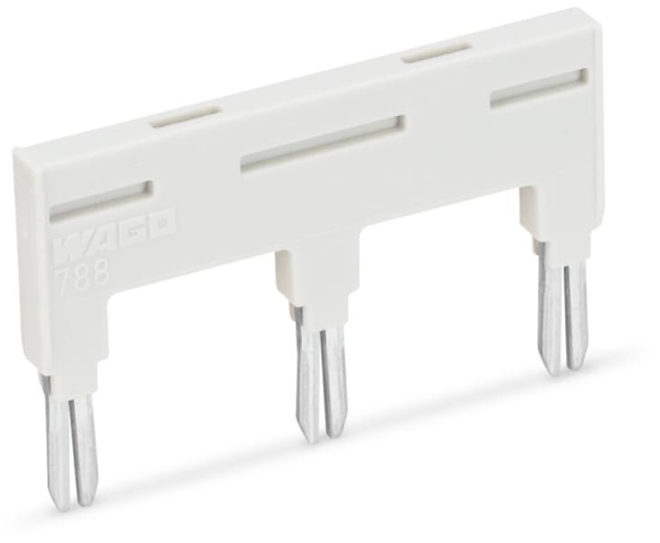 WAGO - Brücker, für Brückungsschacht, 3-fach, lichtgrau
