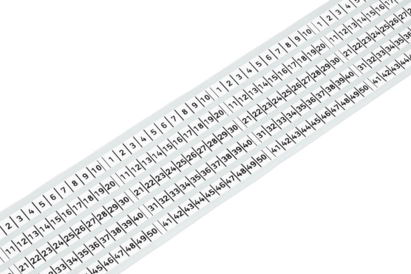 WAGO - Beschriftungsstreifen, 25 m auf Rolle, 6mm breit, weiß
