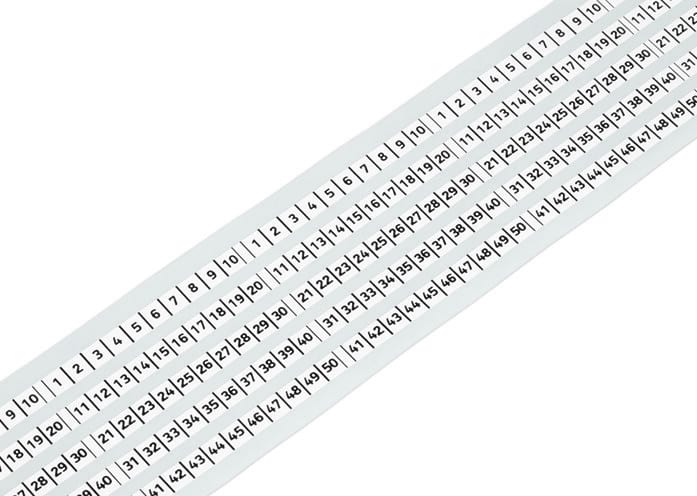 WAGO - Beschriftungsstreifen, auf Rolle,5mm breit, weiß