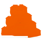 WAGO - Abschluss- und Zwischenplatte, 1mm dick, orange