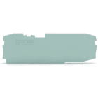 WAGO - Abschluss- und Zwischenplatte, 1mm dick, grau