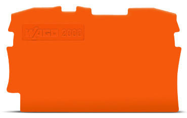 WAGO - Abschluss- und Zwischenplatte, 0,7mm dick, orange