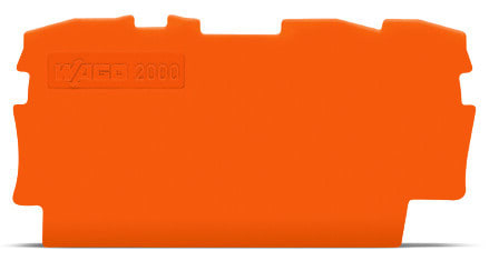 WAGO - Abschluss- und Zwischenplatte, 0,7mm dick, orange
