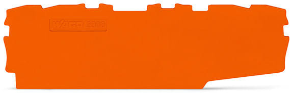 WAGO - Abschluss- und Zwischenplatte, 0,7mm dick, orange