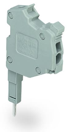 WAGO - TOPJOB®S-L-Prüfsteckermodul, anreihbar, für Brückerschlitze, grau
