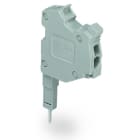 WAGO - TOPJOB®S-L-Prüfsteckermodul, anreihbar, für Brückerschlitze, grau