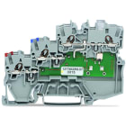 WAGO - 3-Leiter-Initiatorenklemme, LED gelb, für PNP-(plus-)schaltende Initiatoren, grau