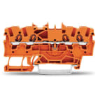 WAGO - 4-Leiter-Durchgangsklemme, 1,5mm², für Anwendungen Ex e II geeignet, orange