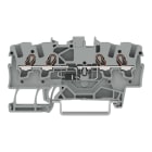 WAGO - Bauelementklemme,4 Leiter,mit Widerstand 120R,grau