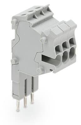 WAGO - Modularer TOPJOB®S-Steckverbinder, anreihbar, für Brückerschlitze, grau